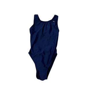 TYR NEW Women's Navy Blue Eco Solid Maxfit One Piece Swimsuit Size 36